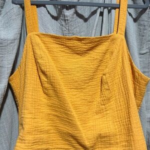 Yellow Sleeveless Women's Top